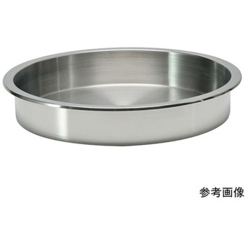 丸型 18-8ステンレスフードパン アズワン