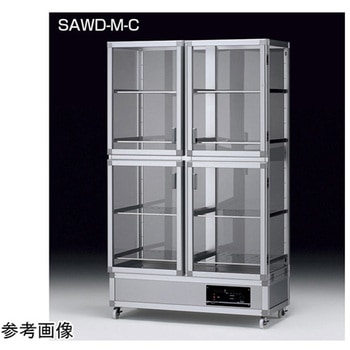 オート除湿大型デシケーター SAWD型 1104W×525D×1846Hmm SAWDシリーズ アズワン