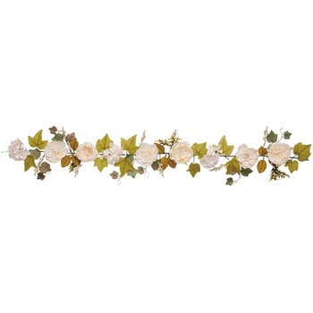 キャベッジローズ造花ガーランド 140cm 37-4-9シリーズ アズワン