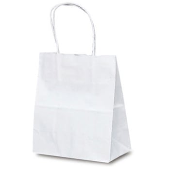 自動紐手提袋 白無地 ベルベ
