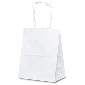 自動紐手提袋 白無地 ベルベ