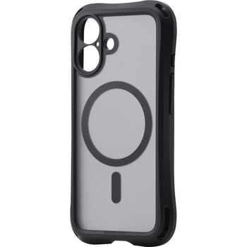 iPhone 16 ケース ハイブリッド バンパー 衝撃吸収 MAGKEEP 磁力装着ワイヤレス充電対応 ZEROSHOCK LIMITED エレコム