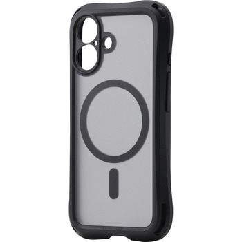 iPhone 16 ケース ハイブリッド バンパー 衝撃吸収 MAGKEEP 磁力装着ワイヤレス充電対応 ZEROSHOCK LIMITED エレコム