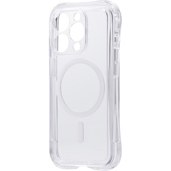 iPhone 15 Pro ケース ハイブリッド バンパー MAGKEEP 磁力装着ワイヤレス充電対応 ZEROSHOCK LIMITED エレコム