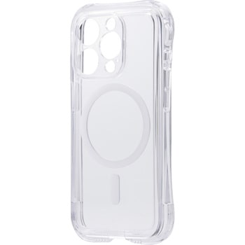 iPhone 15 Pro ケース ハイブリッド バンパー MAGKEEP 磁力装着ワイヤレス充電対応 ZEROSHOCK LIMITED エレコム