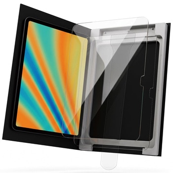 11インチ iPad Air (M4/M3/M2) ガラスフィルム 2枚入り 高透明 引くだけ貼り付けBOX付 強化ガラス10H エレコム