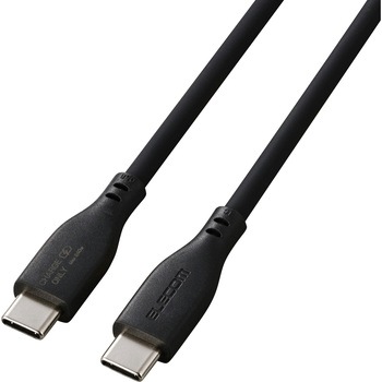USB-C to USB-C 充電専用 ケーブル 最大240W PD EPR対応 シリコン やわらか データ抜き取り防止 エレコム