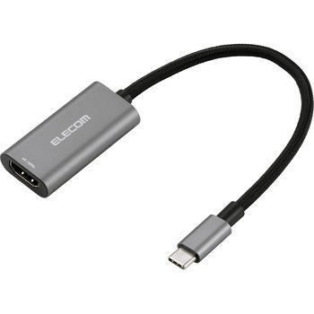 USB Type-C to HDMI 変換アダプタ 拡張・複製 4K/60Hz対応 メッシュ 高耐久 ミラーリング エレコム
