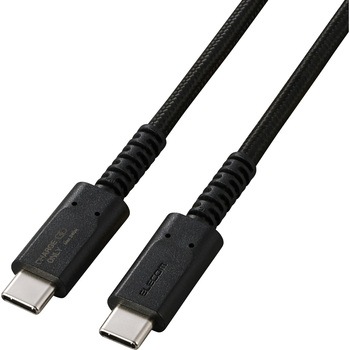 USB-C to USB-C 充電専用 ケーブル 最大240W PD EPR対応 高耐久 ナイロンメッシュ データ抜き取り防止 エレコム