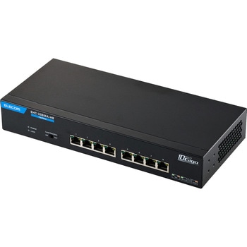 スイッチングハブ 省スペース筐体の8ポート 全ポート10Gbps対応 ファンレス 静音 金属筐体 ループ検知 動作温度50℃ メタル エレコム