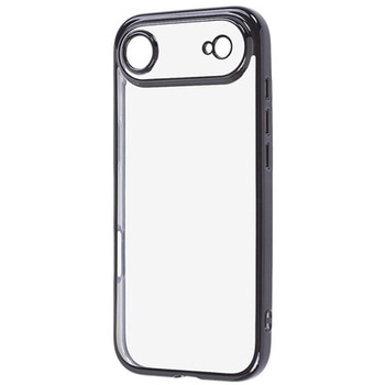 iPhone Air ソフトケース 精密設計 フレームメッキ/ブラック レイ・アウト