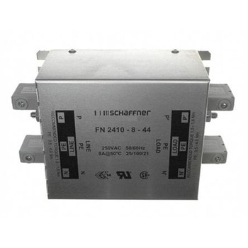 Schaffner EMCフィルタ 単相 8A シャーシーマウント 3.4 mA Single Stage 2.6W SCHAFFNER