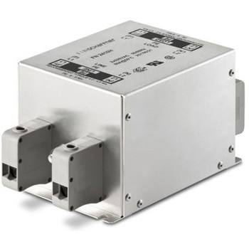 Schaffner EMCフィルタ 単相 100A シャーシーマウント 3.4 mA Single Stage 15.4W SCHAFFNER