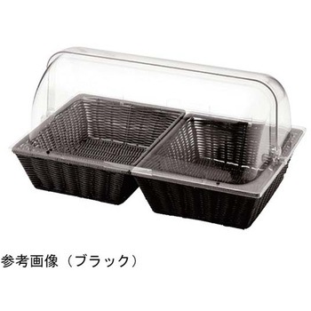 ベーカリーバスケットGN長角1/2サイズ カバー付 BBシリーズ アズワン