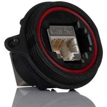 Samtec RJ45 モジュラーコネクタ， メス， RJ45コネクタ， パネルマウント， Cat5e， SCRE-01 SAMTEC