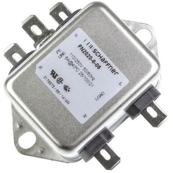 Schaffner EMIフィルタ 単相 6A シャーシーマウント 4.7nF 1 mH 0.74 mA Single Stage 1.5W 1MΩ SCHAFFNER