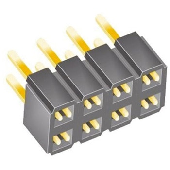 Samtec 基板接続用ソケット 8 極 2.54mm 2 列 スルーホール実装 SAMTEC