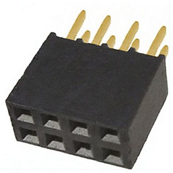 Samtec 基板接続用ソケット 8 極 2.54mm 2 列 スルーホール実装 SAMTEC