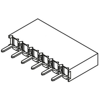 Samtec 基板接続用ソケット 6 極 2.54mm 1 列 スルーホール実装 SAMTEC