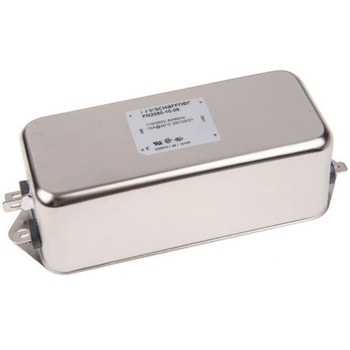 Schaffner EMIフィルタ 10A シャーシーマウント 1 μF， 4.7nF 4.5 mH， 60 μH 0.734 mA Two Stage 8.6W 220kΩ SCHAFFNER
