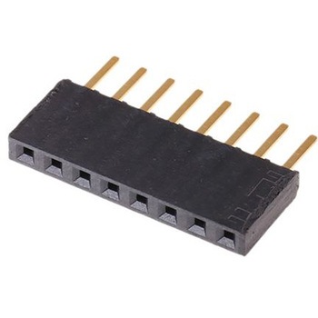 Samtec 基板接続用ソケット 8 極 2.54mm 1 列 スルーホール実装 SAMTEC