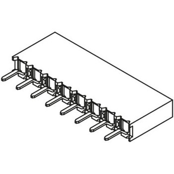 Samtec 基板接続用ソケット 8 極 2.54mm 1 列 スルーホール実装 SAMTEC