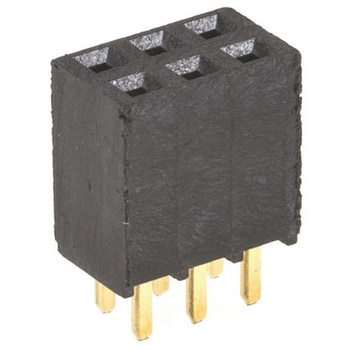 Samtec 基板接続用ソケット 6 極 2.54mm 2 列 スルーホール実装 - SAMTEC