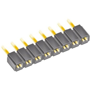 Samtec 基板接続用ソケット 8 極 2.54mm 1 列 スルーホール実装 SAMTEC