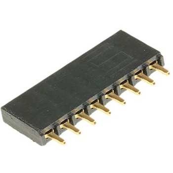 Samtec 基板接続用ソケット 8 極 2.54mm 1 列 スルーホール実装 SAMTEC