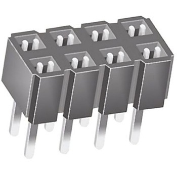 Samtec 基板接続用ソケット 8 極 2.54mm 2 列 スルーホール実装 SAMTEC