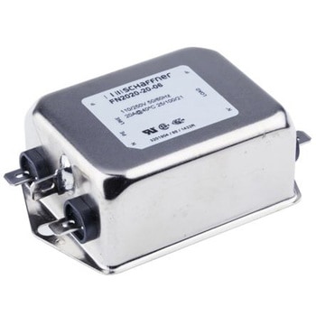 Schaffner EMIフィルタ 単相 20A シャーシーマウント 4.7nF 600 μH 0.74 mA Single Stage 3.8W 1MΩ SCHAFFNER