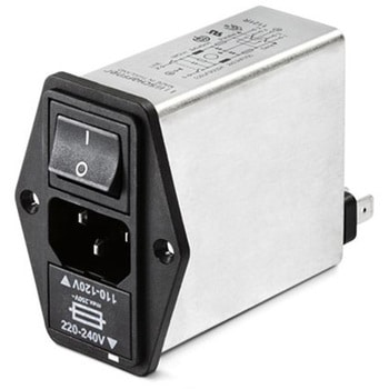 Schaffner IECフィルタ パネルマウント 2.5A 250 V ac， FN394-2.5-05-11 SCHAFFNER