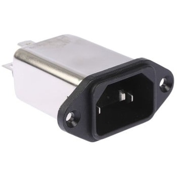 Schaffner IECフィルタヒューズ なし パネルマウント 10A 250 V ac， FN9222-10-06 SCHAFFNER