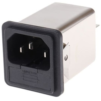 Schaffner IECフィルタ スナップイン 6A 250 V ac， FN261S-6-06-10 SCHAFFNER