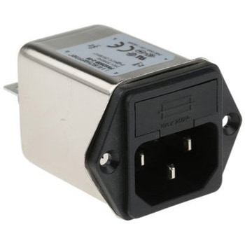 Schaffner IECインレット 2ヒューズ なし パネルマウント 2A 250 V ac， FN9260B-2-06 SCHAFFNER