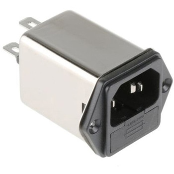 Schaffner IECインレット 2ヒューズ なし パネルマウント 4A 250 V ac， FN9260-4-06 SCHAFFNER