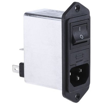 Schaffner IECフィルタ 2ヒューズ 2極 パネルマウント 2A 250 V ac， FN282-2-06 SCHAFFNER