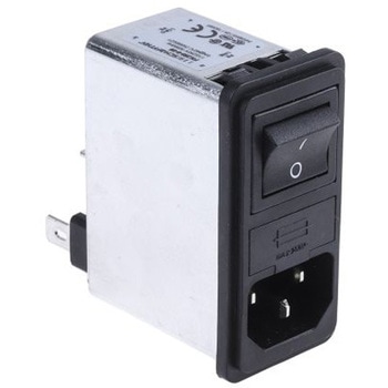 Schaffner IECフィルタ 2ヒューズ 2極 スナップイン 6A 250 V ac， FN286-6-06 SCHAFFNER