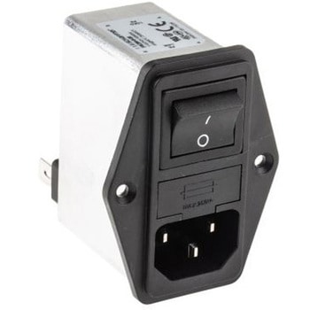 Schaffner IECフィルタ 2ヒューズ 2極 パネルマウント 6A 250 V ac， FN284-6-06 SCHAFFNER