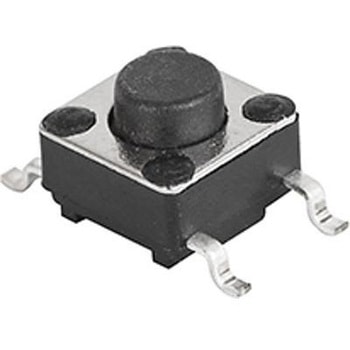 Schurter タクタイルスイッチ SPST 表面実装 ガルウィング モーメンタリ SCHURTER