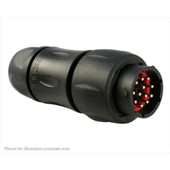 Souriau Sunbank by Eaton 丸型コネクタ， 12極， スタンダード， インライン， UTS1JC1412P SOURIAU