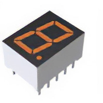 ローム LEDディスプレイ， 単桁桁， オレンジ， LED， 7セグメント， LA-401ED ROHM