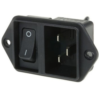 Schurter IECコネクタ C20 オス パネルマウント 16/20A EC11.0001.001 SCHURTER