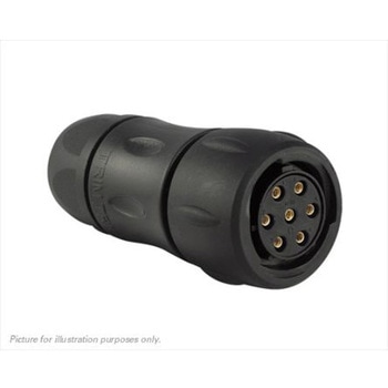 Souriau Sunbank by Eaton 丸型コネクタ， 7極， スタンダード， ケーブルマウント， UTS6GJC147S SOURIAU