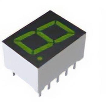 ローム LEDディスプレイ， 単桁桁， 緑， LED， 7セグメント， LAP-401MN ROHM