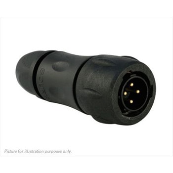 Souriau Sunbank by Eaton 丸型コネクタ， 4極， スタンダード， ケーブルマウント， UTS6JC104P SOURIAU