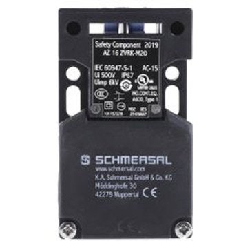Schmersal AZ16 安全インターロックスイッチ， ガラス繊維、プラスチック， NO / NC SCHMERSAL