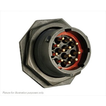 Souriau Sunbank by Eaton 丸型コネクタ， 12極， スタンダード， パネルマウント， UTS71412P - SOURIAU