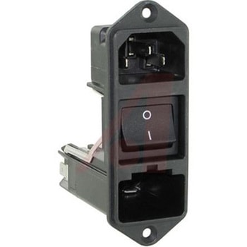 Schurter IECコネクタ C14 オス パネルマウント 10A 5 x 20mm KD14.4101.151 SCHURTER