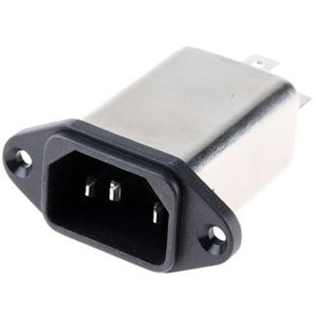 Schaffner IECフィルタ ヒューズ なし パネルマウント 10A 250 V ac， FN9244-10-06 SCHAFFNER